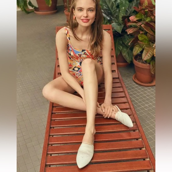 NEW Tory Burch Sienna Pointy Toe Mule in White - Picture 10 of 16